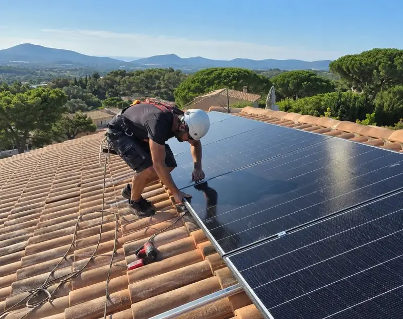 Installateur panneaux solaires Châtel — pose photovoltaïque sur toiture
